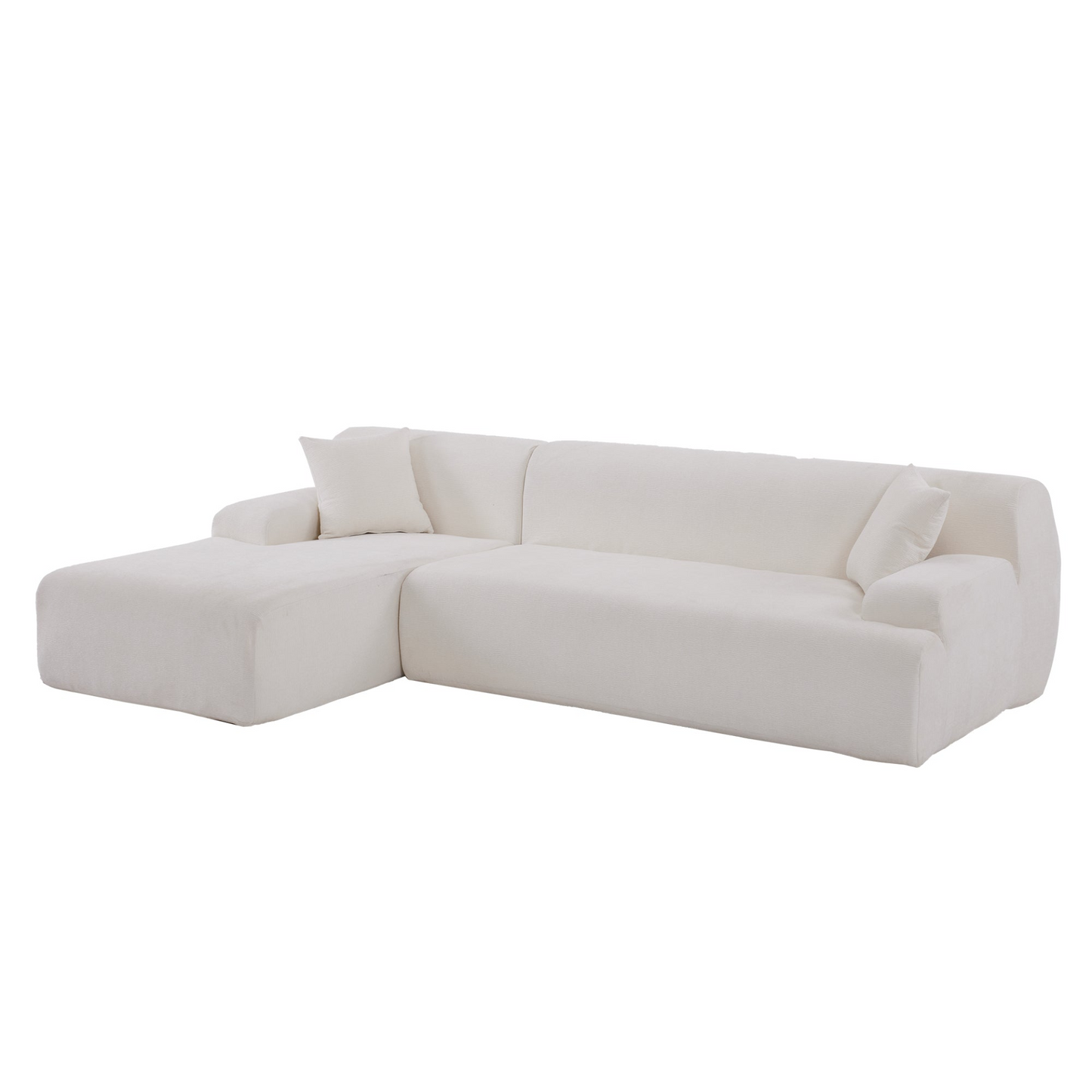 Modern Large L-Shape Modular Sectional Sofa for Living Room,  Bedroom, Salon, 2  Piece Free Combination, Simplified Style