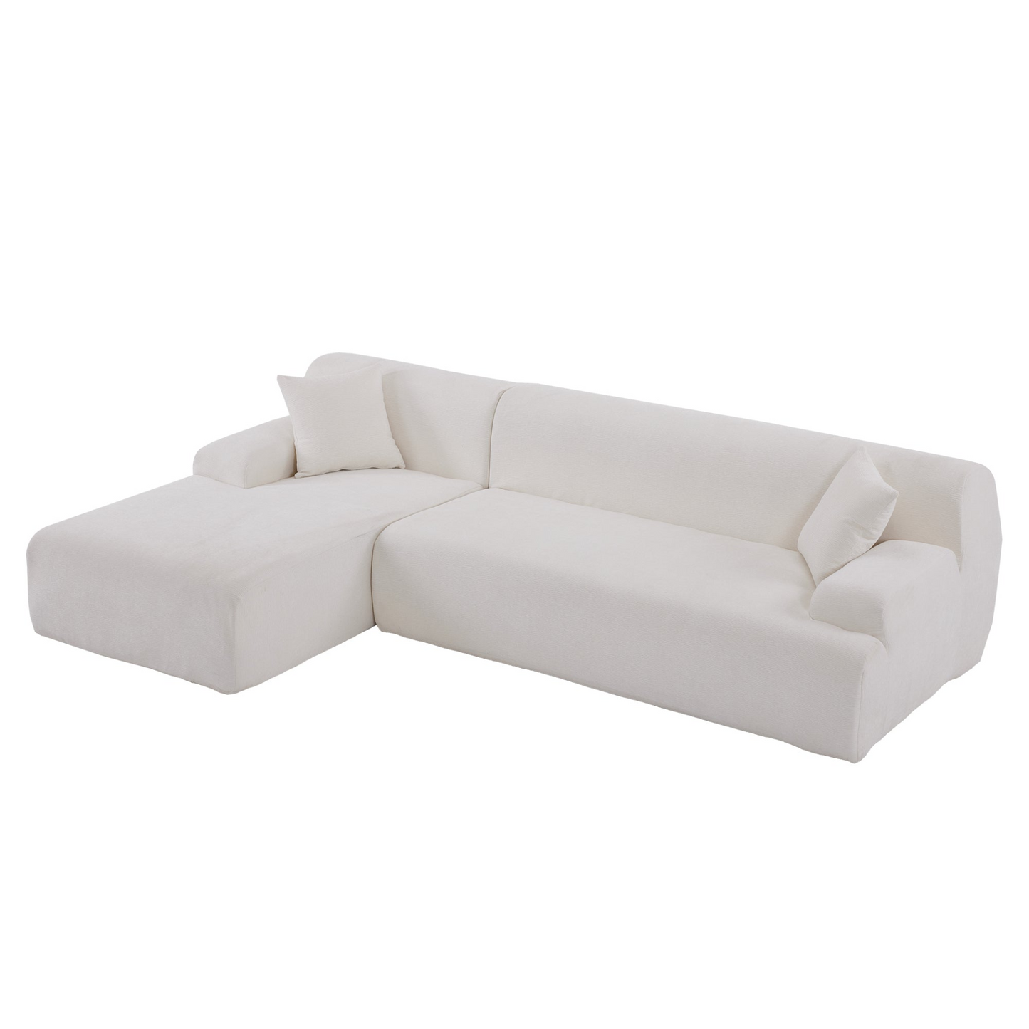 Modern Large L-Shape Modular Sectional Sofa for Living Room,  Bedroom, Salon, 2  Piece Free Combination, Simplified Style