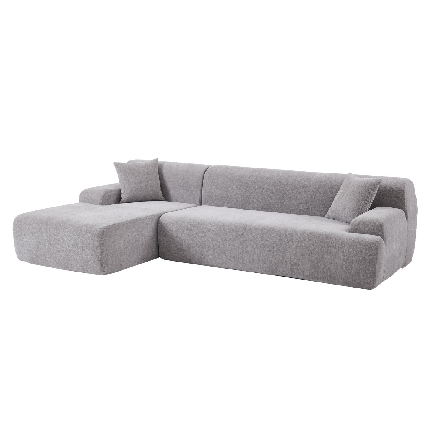 Modern Large L-Shape Modular Sectional Sofa for Living Room,  Bedroom, Salon, 2  Piece Free Combination, Simplified Style