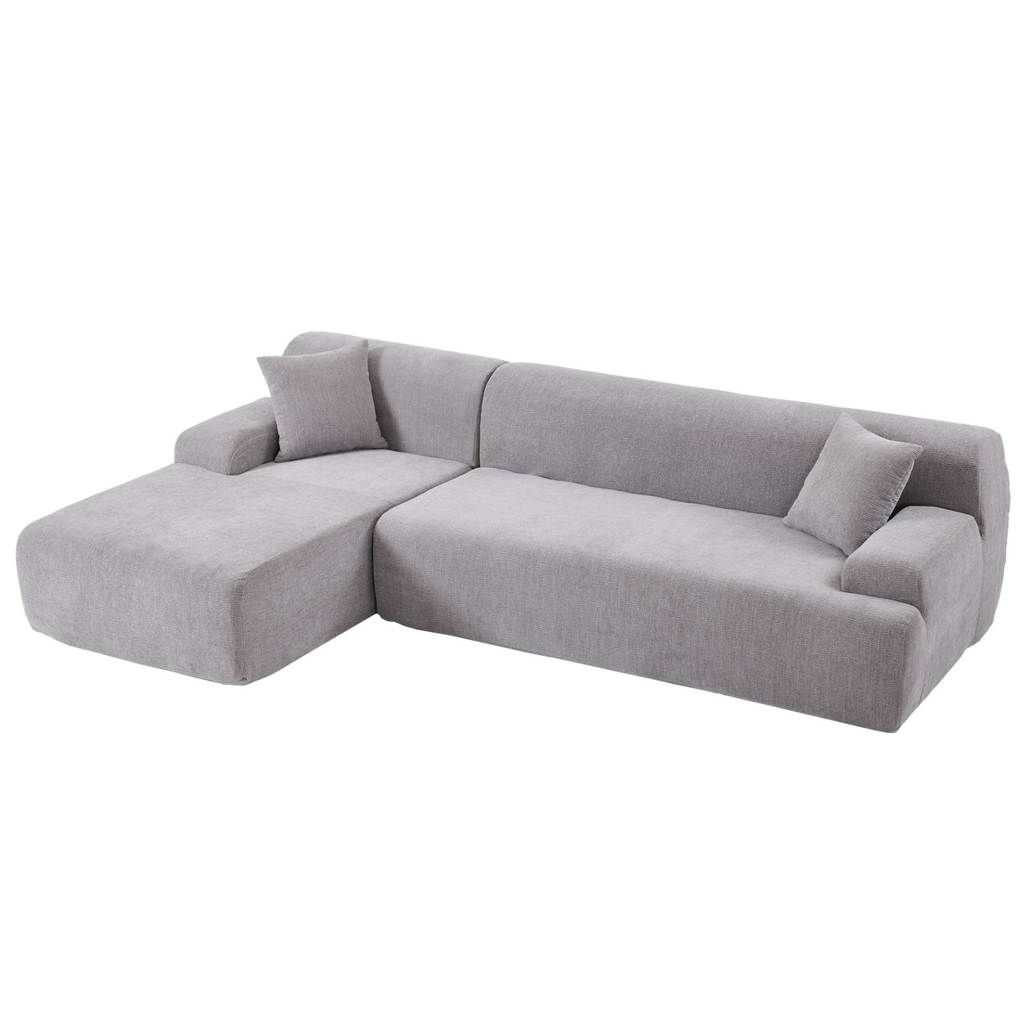 Modern Large L-Shape Modular Sectional Sofa for Living Room,  Bedroom, Salon, 2  Piece Free Combination, Simplified Style