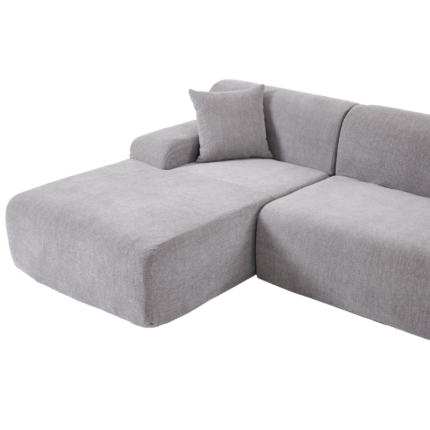 Modern Large L-Shape Modular Sectional Sofa for Living Room,  Bedroom, Salon, 2  Piece Free Combination, Simplified Style