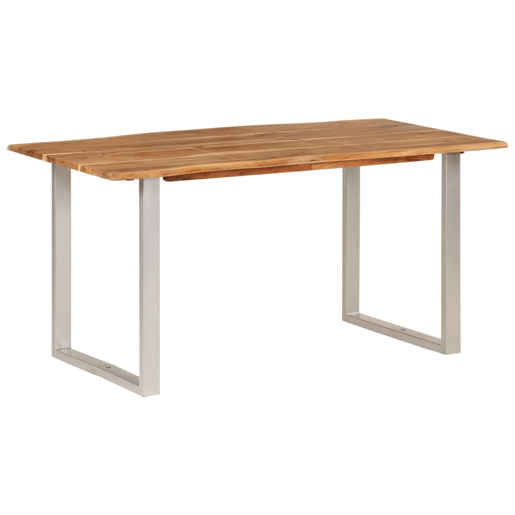 vidaXL Dining Table Solid Wood Acacia