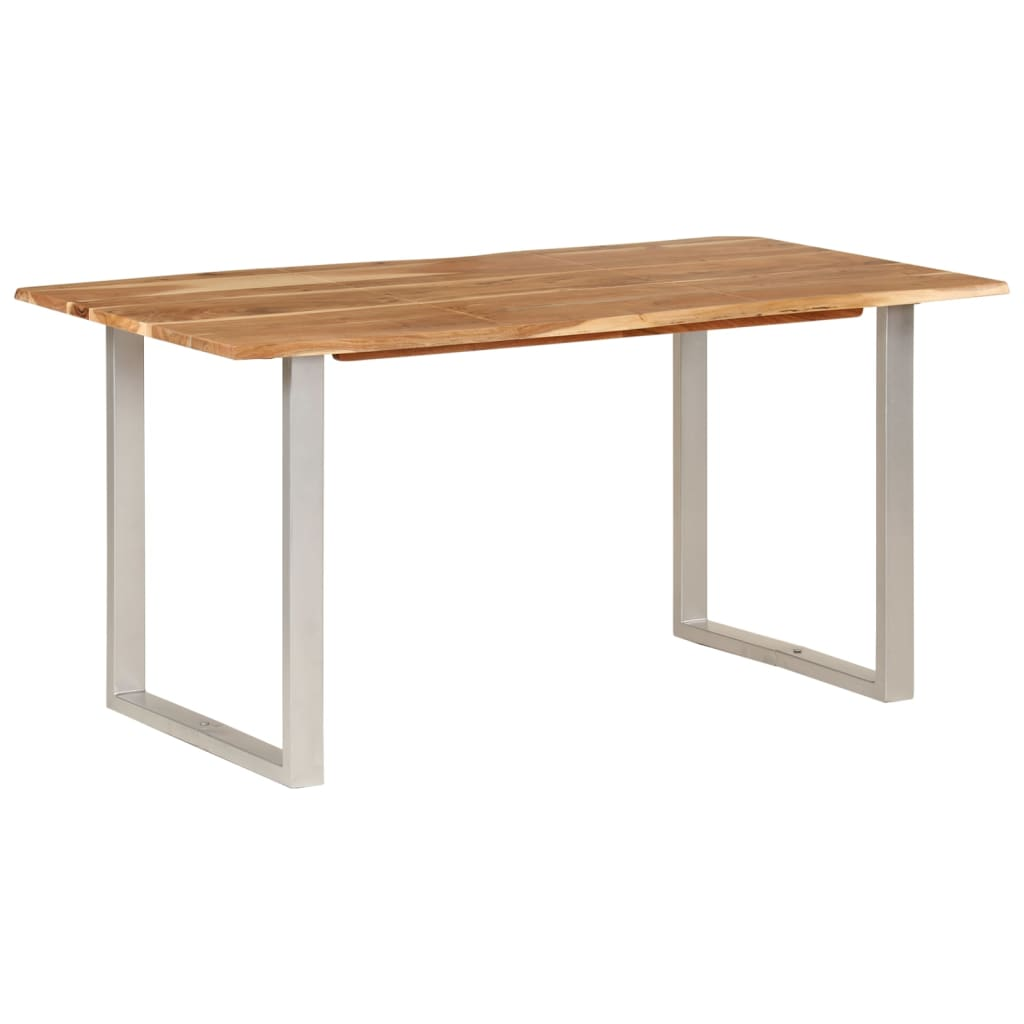 vidaXL Dining Table Solid Wood Acacia