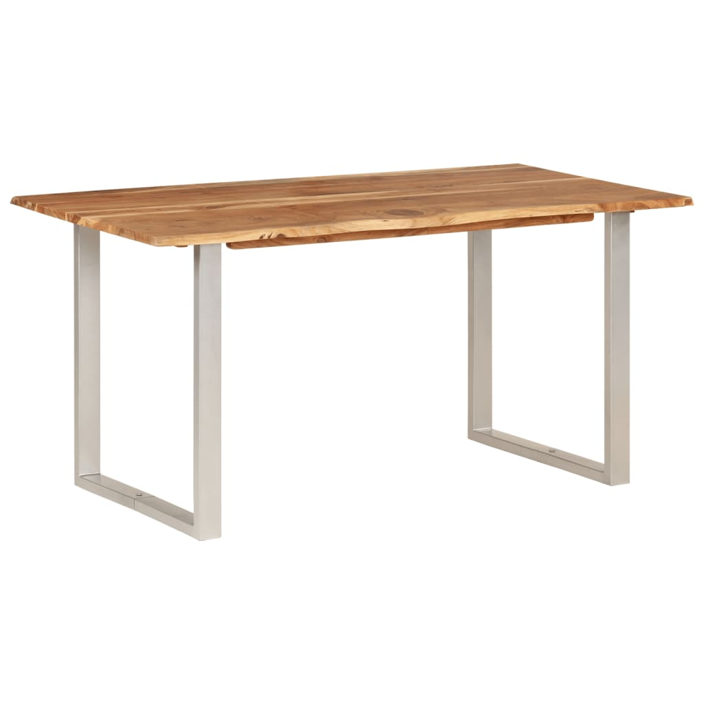 vidaXL Dining Table Solid Wood Acacia