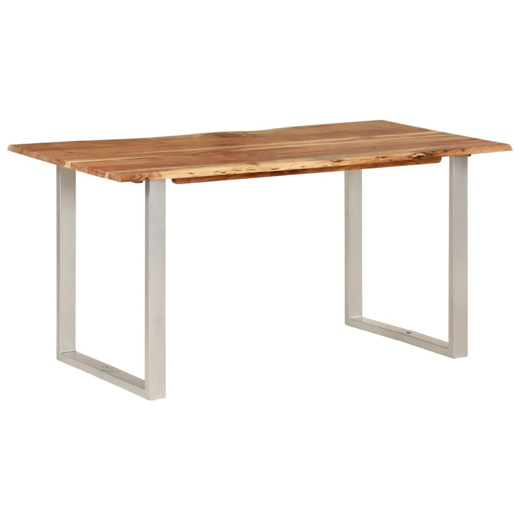 vidaXL Dining Table Solid Wood Acacia