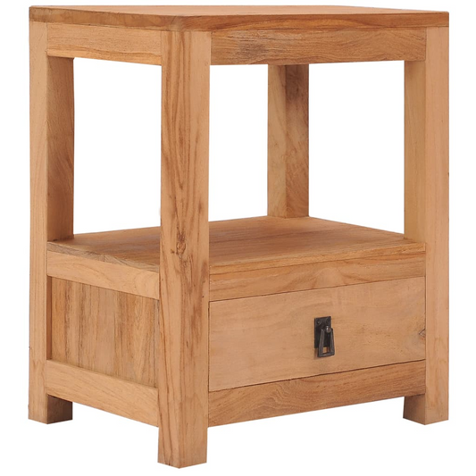 vidaXL Bedside Cabinet 15.7"x11.8"x19.7" Solid Wood Teak