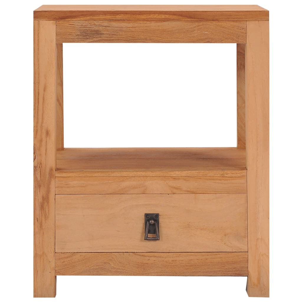 vidaXL Bedside Cabinet 15.7"x11.8"x19.7" Solid Wood Teak