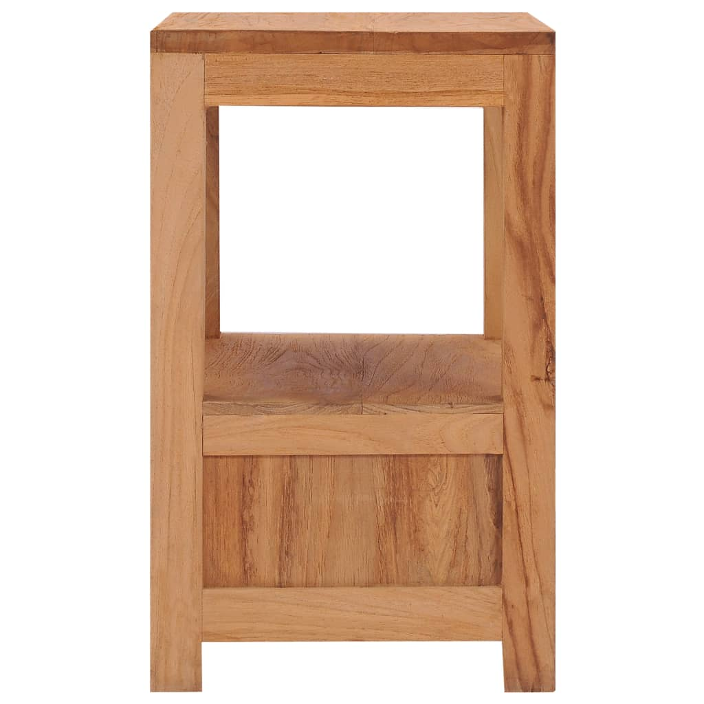vidaXL Bedside Cabinet 15.7"x11.8"x19.7" Solid Wood Teak