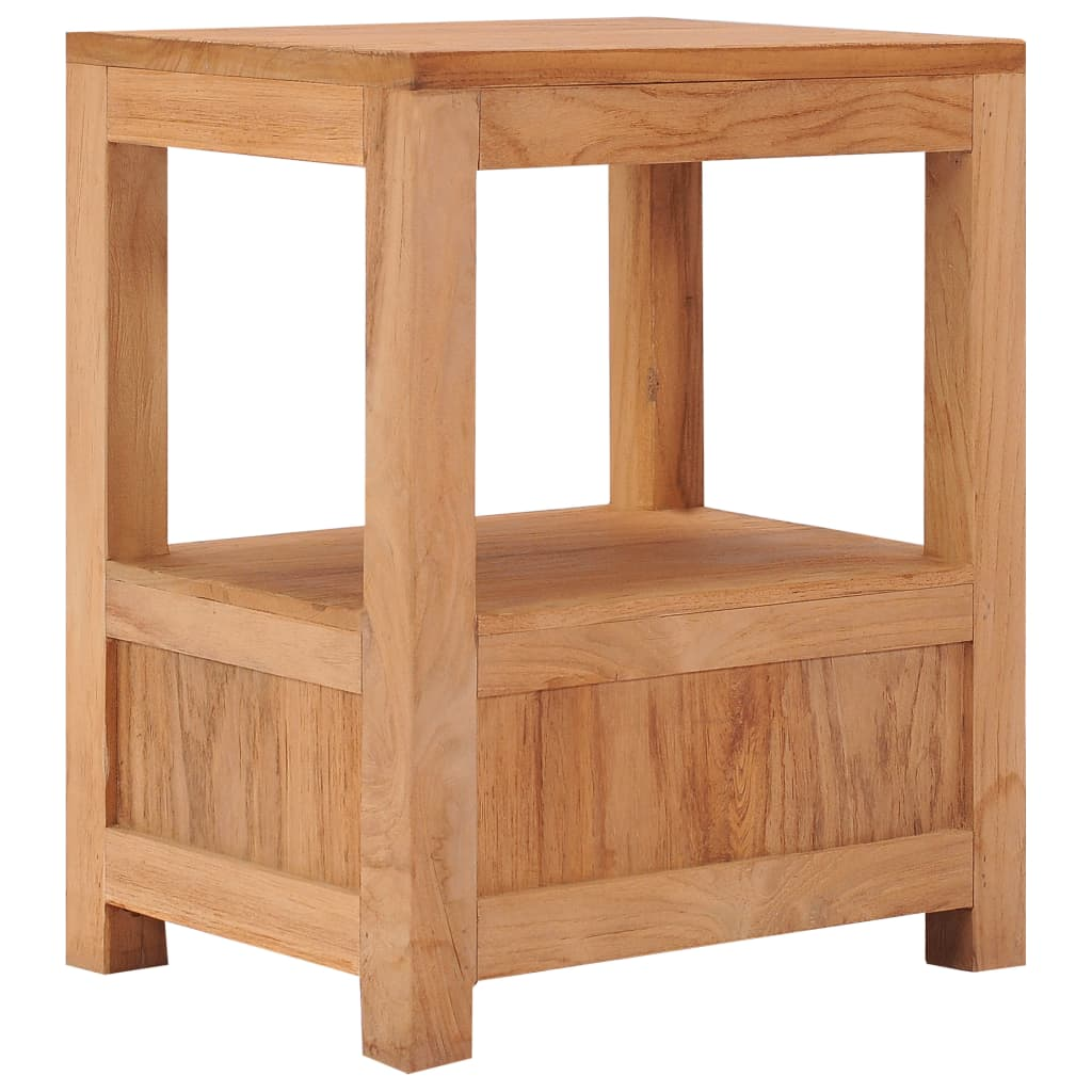 vidaXL Bedside Cabinet 15.7"x11.8"x19.7" Solid Wood Teak