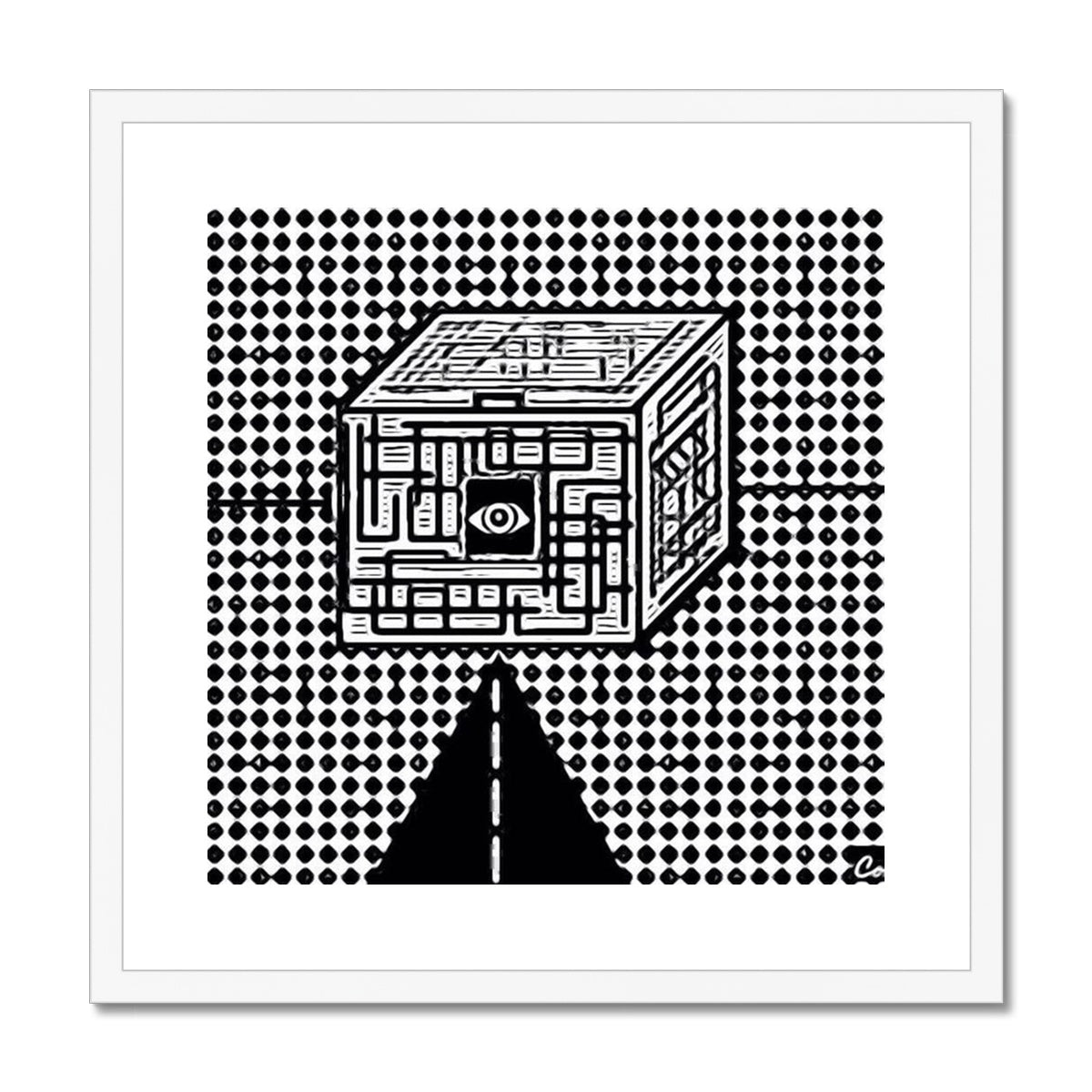 The Cube Framed & Mounted Print