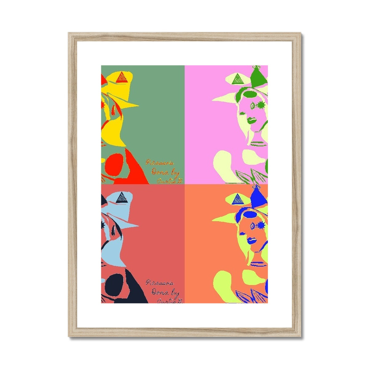 Woman Goes Pop! Framed & Mounted Print