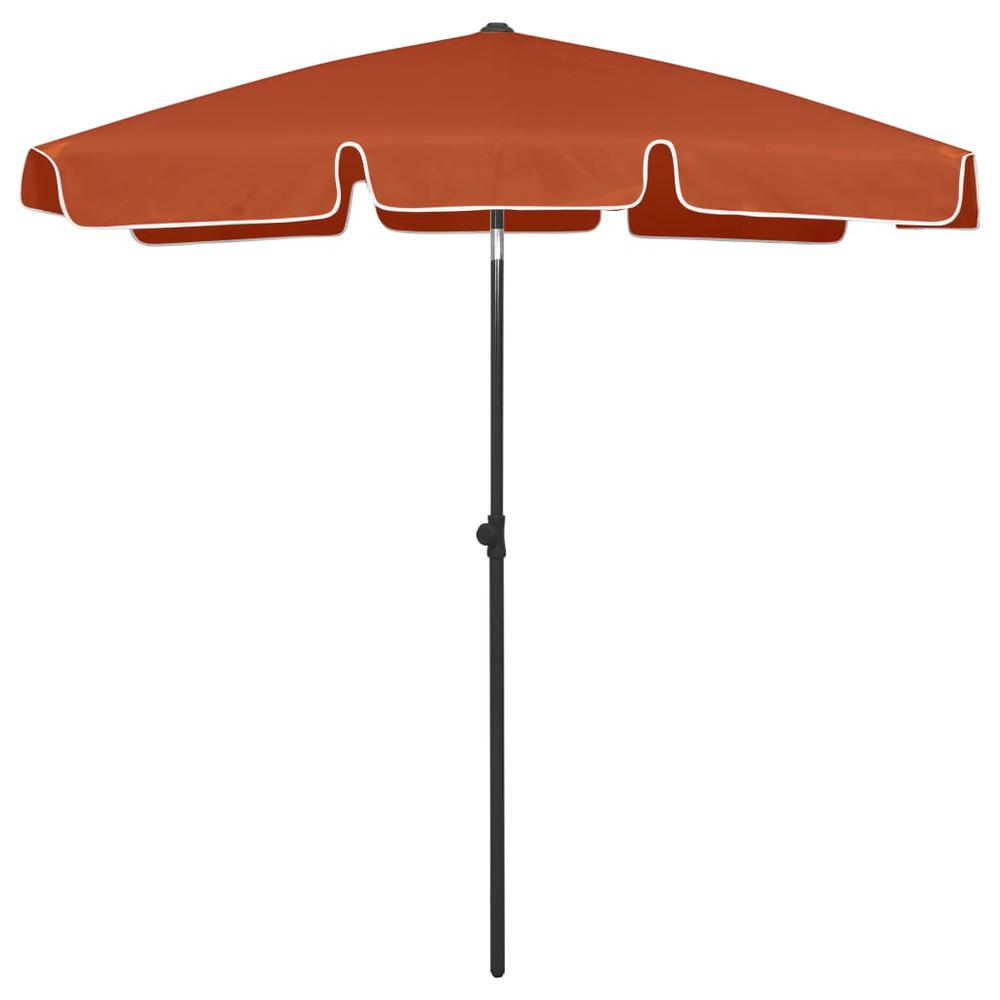 vidaXL Beach Umbrella Terracotta 70.9"x47.2" 4724