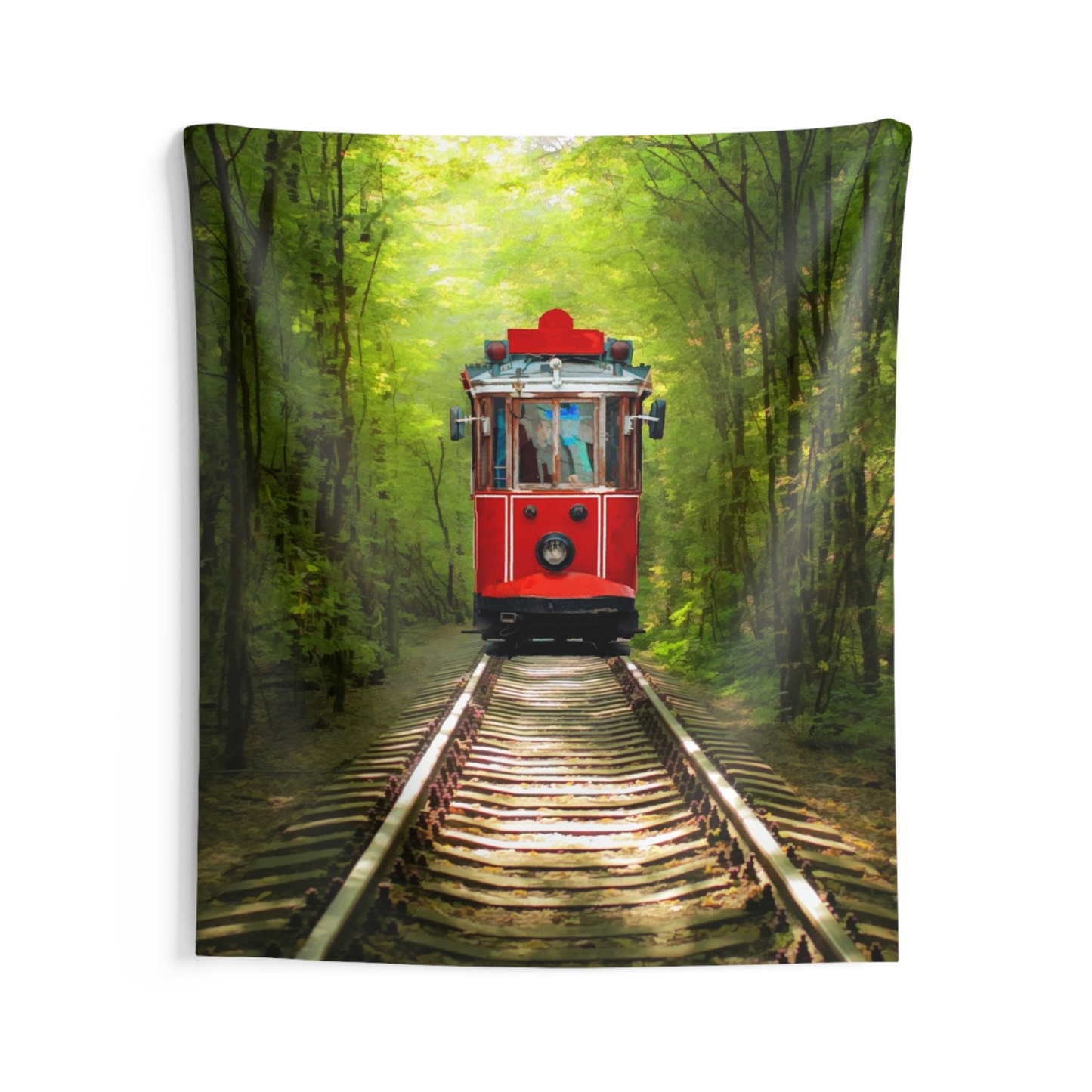 Tree Tunnel Tram Tapestry