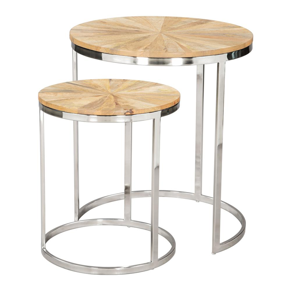 Bari Nesting Table Set (2-Piece) Natural