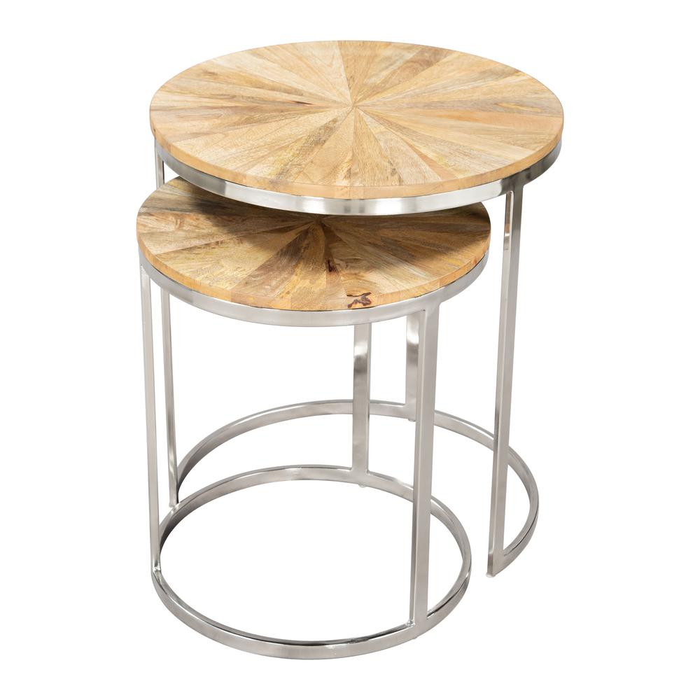 Bari Nesting Table Set (2-Piece) Natural