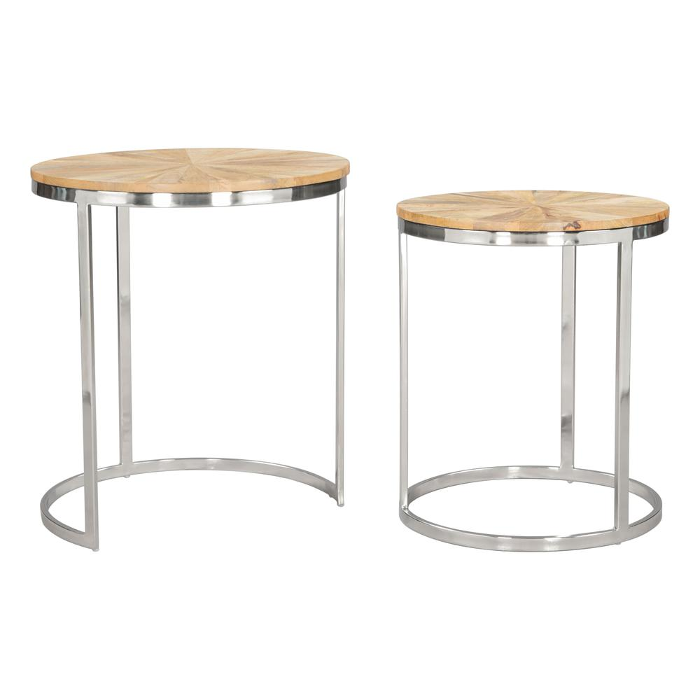 Bari Nesting Table Set (2-Piece) Natural