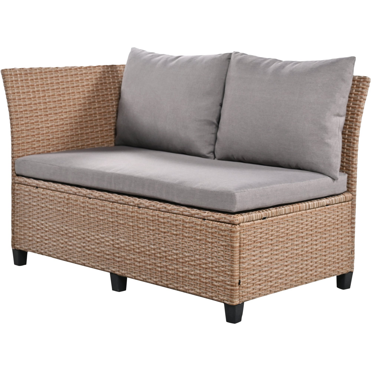 5-Piece Outdoor Patio Rattan Sofa Set, Sectional