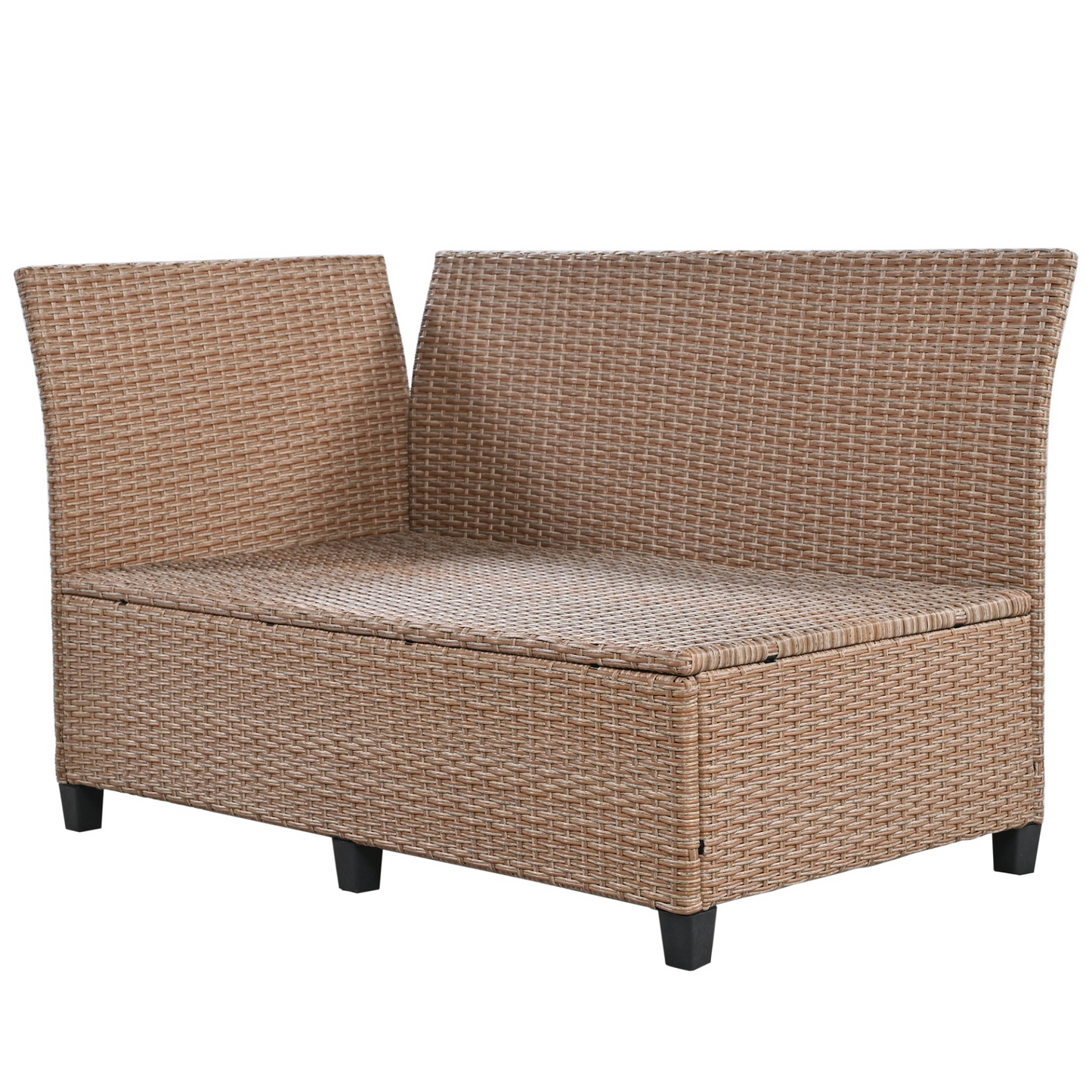 5-Piece Outdoor Patio Rattan Sofa Set, Sectional