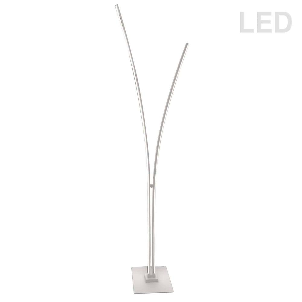 34W Floor Lamp, MW, WH Acrylic Diffuser