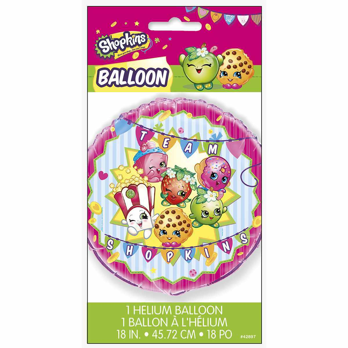 Shopkins 18 inch Foil Balloon