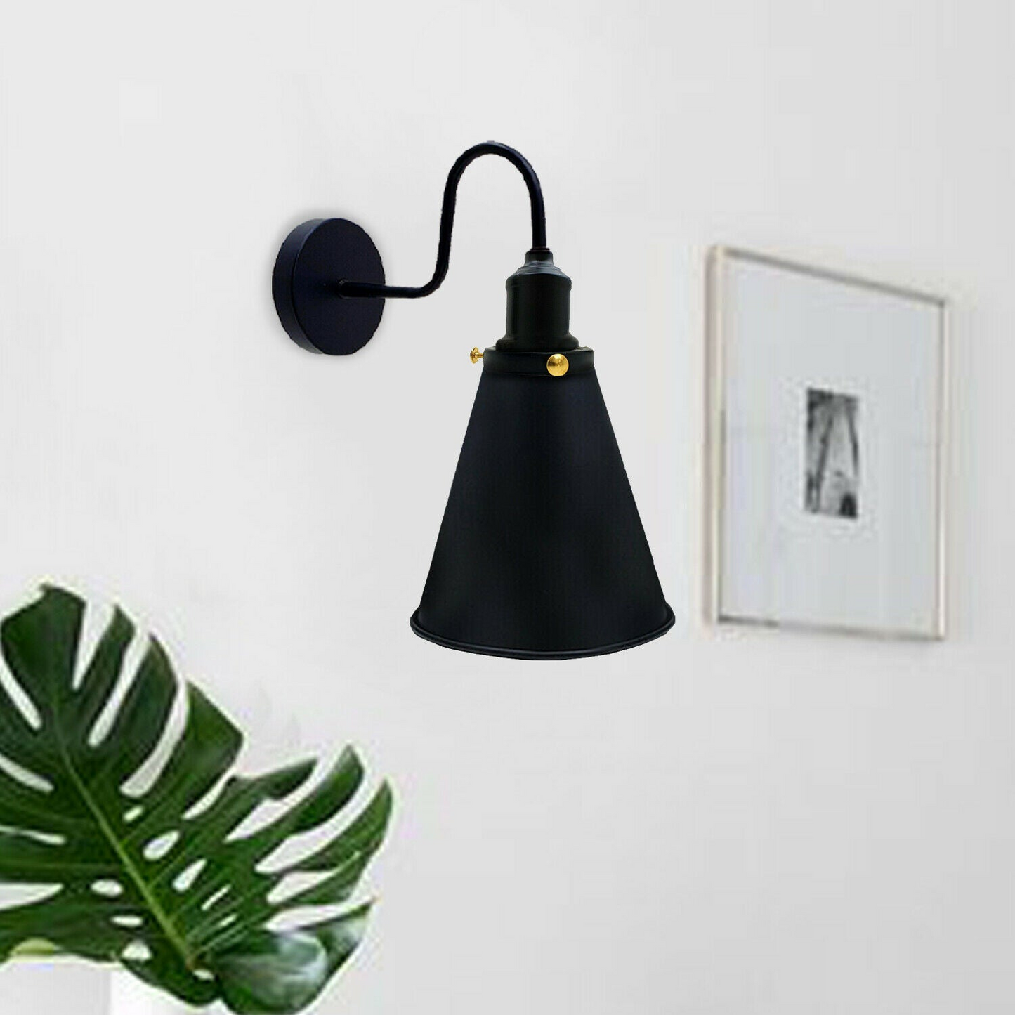 Industrial Wall Sconce Retro Wall Light Cone Lamp Shade E26 Socket Home Farmhouse~1166