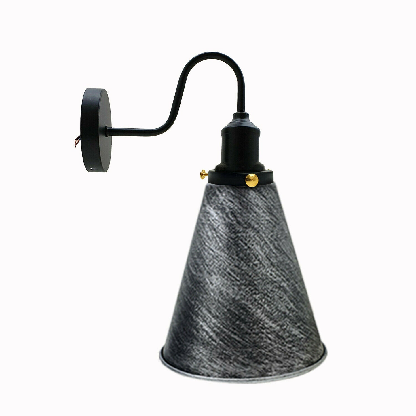 Industrial Wall Sconce Retro Wall Light Cone Lamp Shade E26 Socket Home Farmhouse~1166