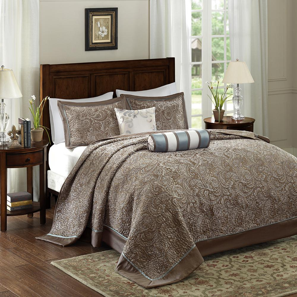 5 Piece Jacquard  Bedspread Set,MP13-4339