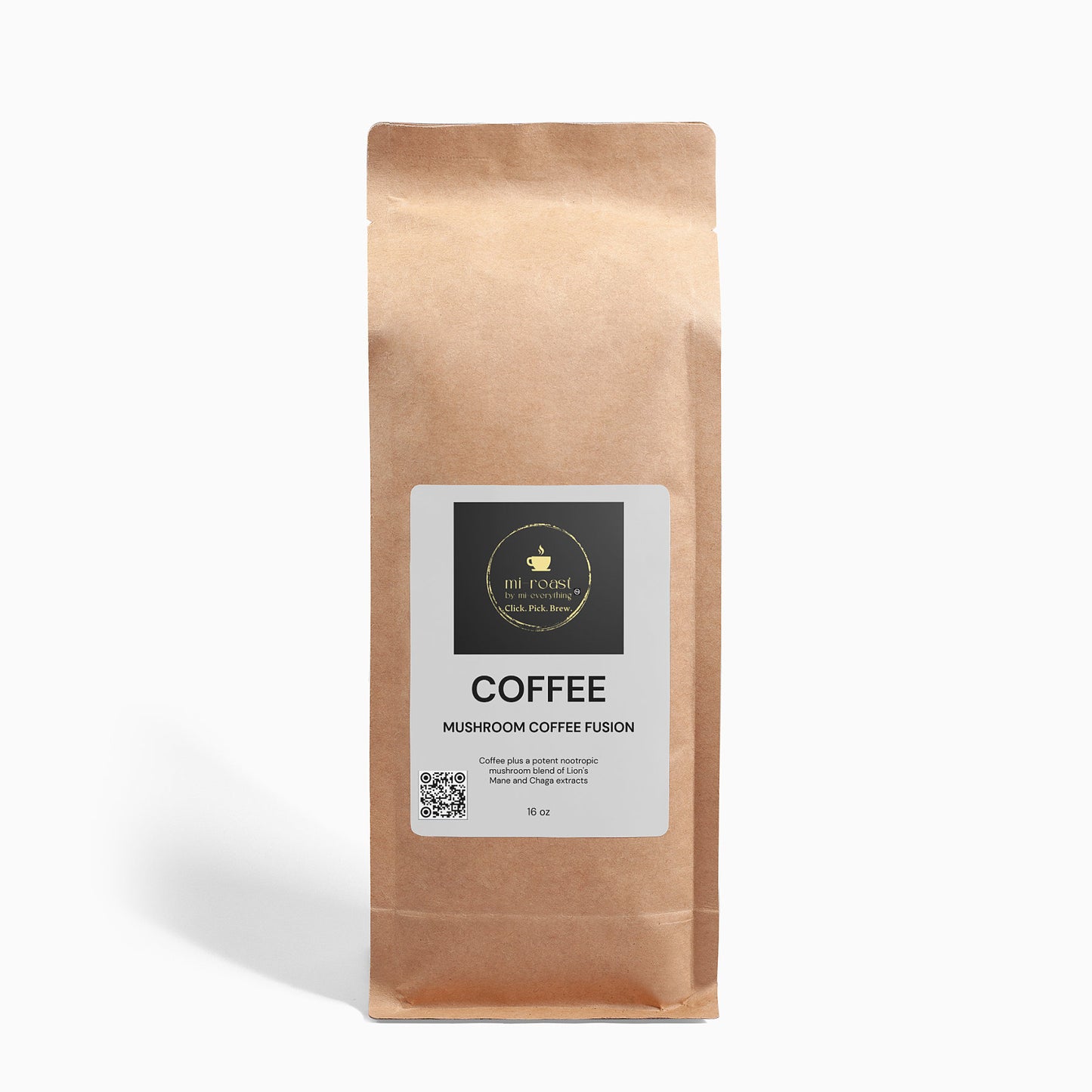 Mushroom Coffee Fusion - Lion’s Mane & Chaga 16oz